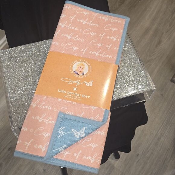 Dolly Parton Cup Of Ambition Reversible Dish Drying Mat - Picture 6 of 6